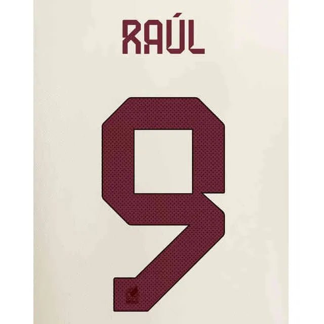 Mexico 2022/23 Away Raul #9 Jersey Name Set