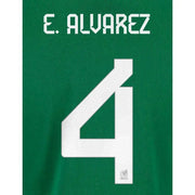 Mexico 2022/23 Home E. Alvarez #4 Jersey Name Set (Back)