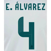Mexico 2024/25 Away E. Alvarez #4 Jersey Name Set