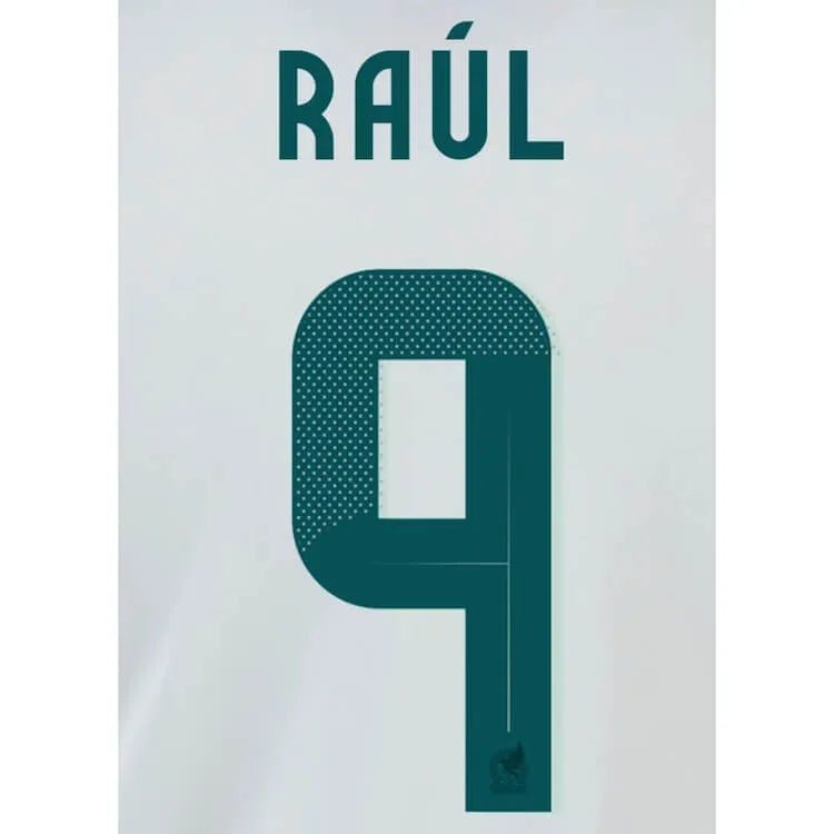Mexico 2024/25 Away Raul #9 Jersey Name Set