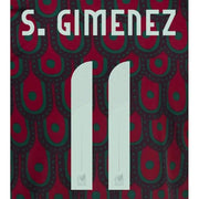 Mexico 2024_25 Home S. Gimenez #11 Jersey Name Set (Back)