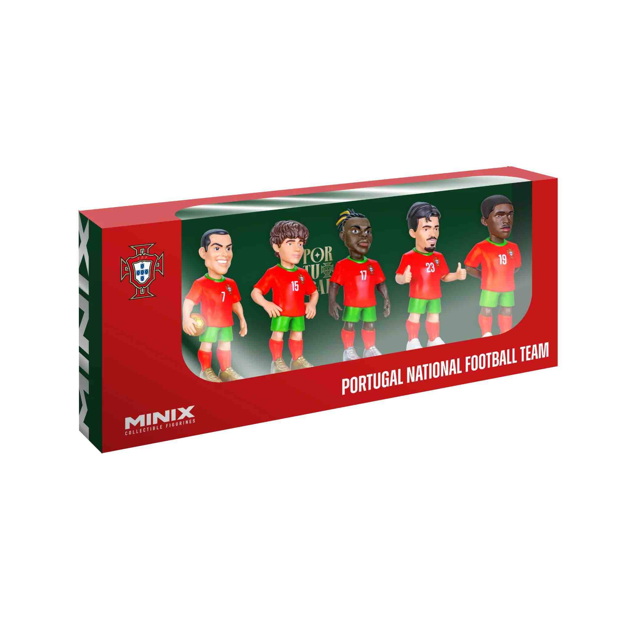 Minix Portugal National Team 7CM 5-Pack (Box - Lateral Front)