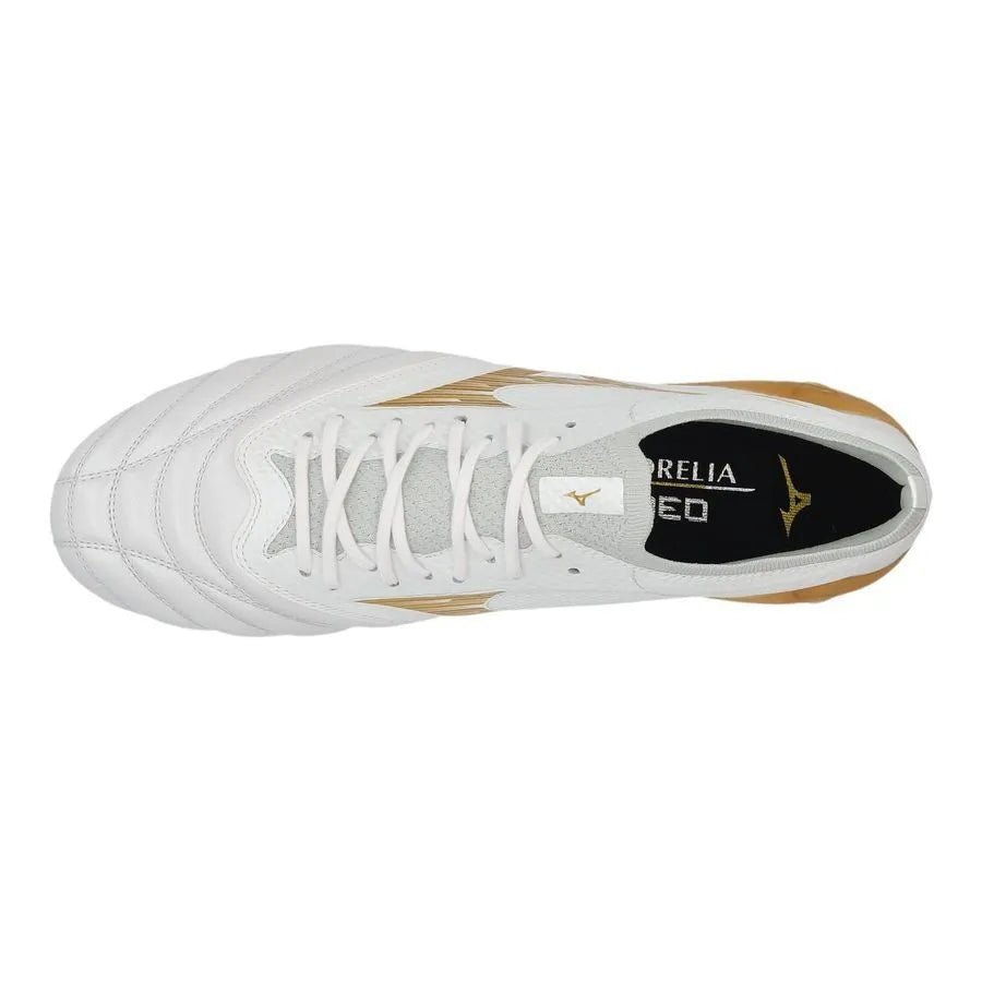 Mizuno Morelia Neo IV Beta Elite Firm Ground Soccer Cleats -Bright Gold Pack (SP26) (Top)