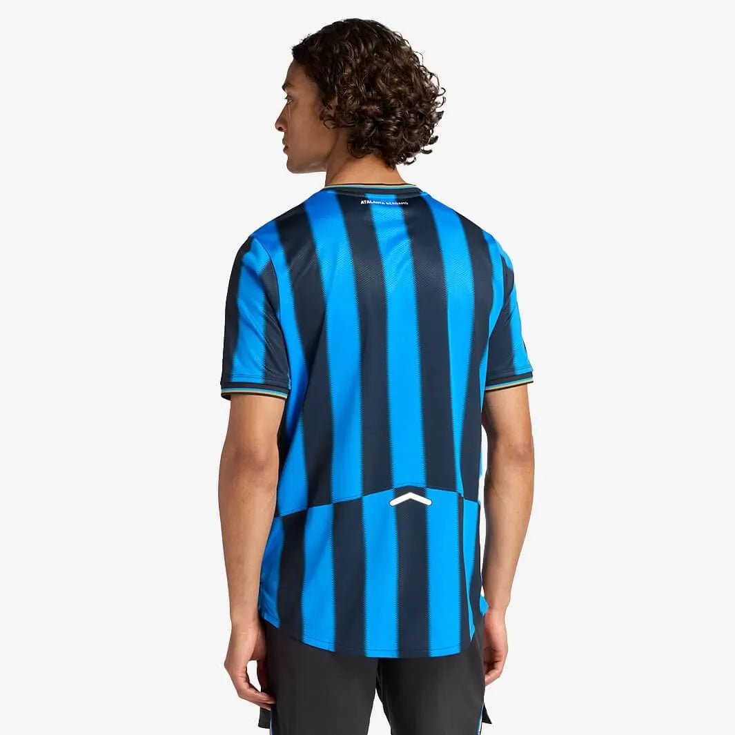 New Balance 2025-26 Atalanta Men's Stadium Home Soccer Jersey No Sponsor (Model - Back)