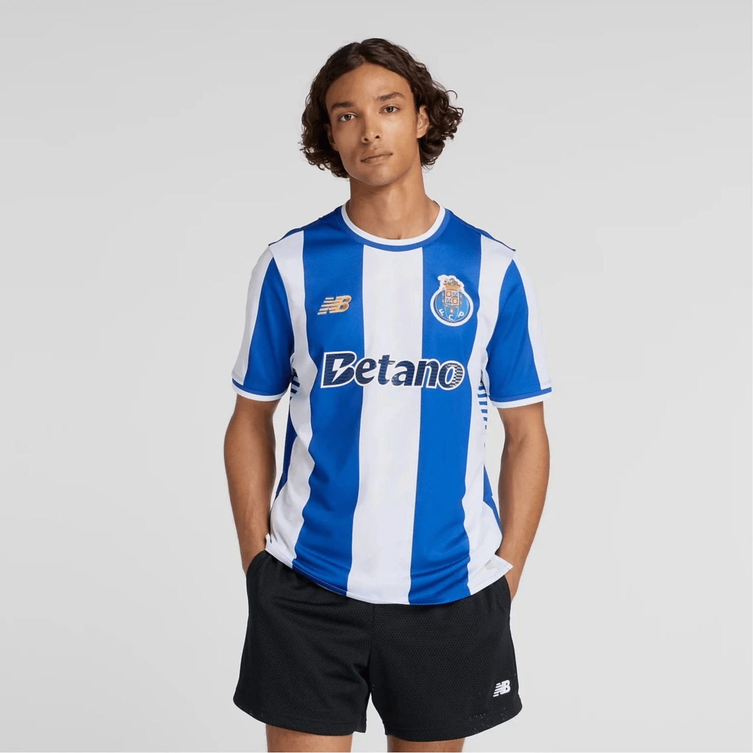 New Balance 2025-26 Porto Men's Stadium Home Soccer Jersey (Model - Front)