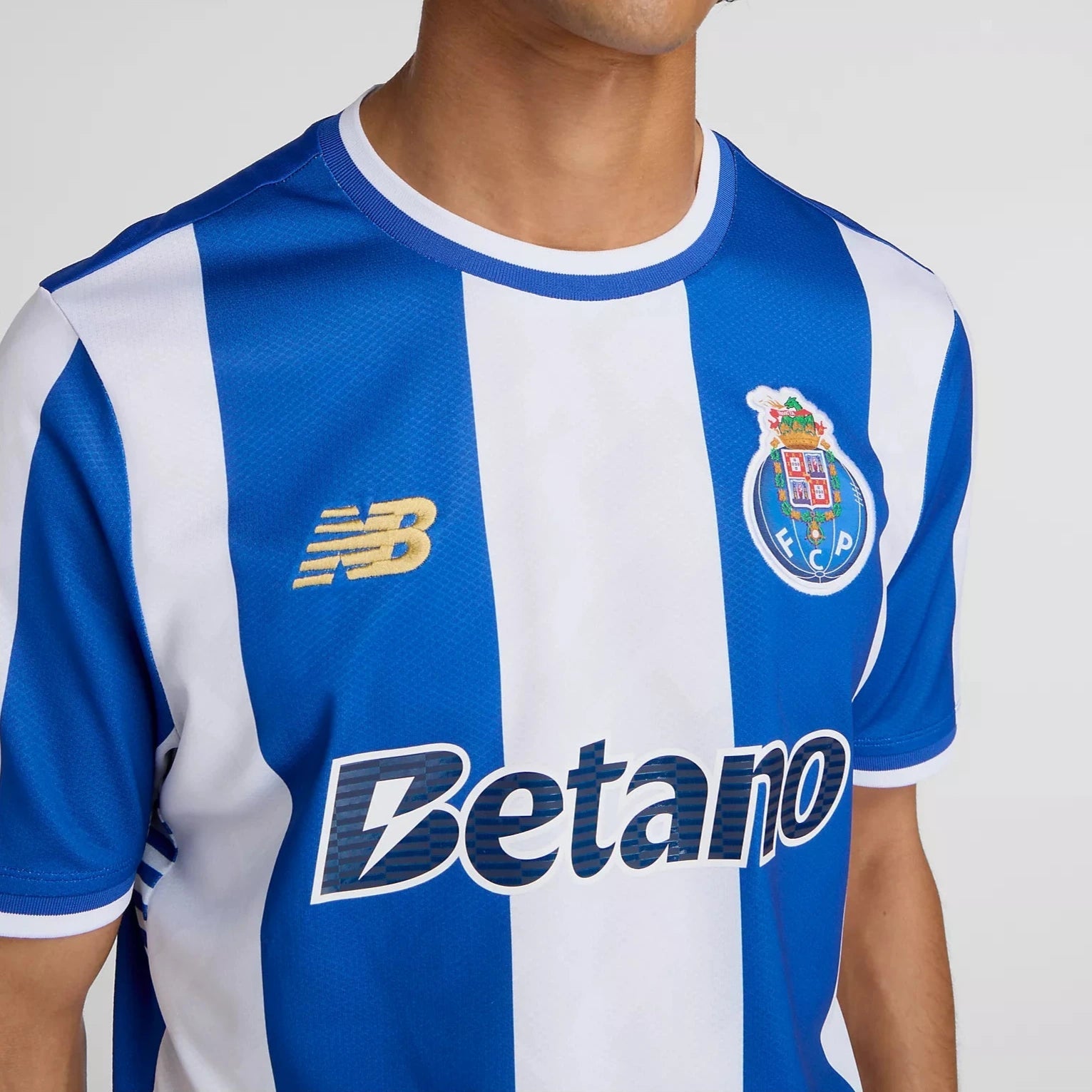 New Balance 2025-26 Porto Men's Stadium Home Soccer Jersey (Detail 1)