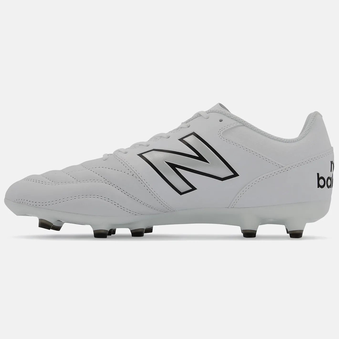 New Balance 442 V2 Team FG 2E Wide White with Black (Side 2)
