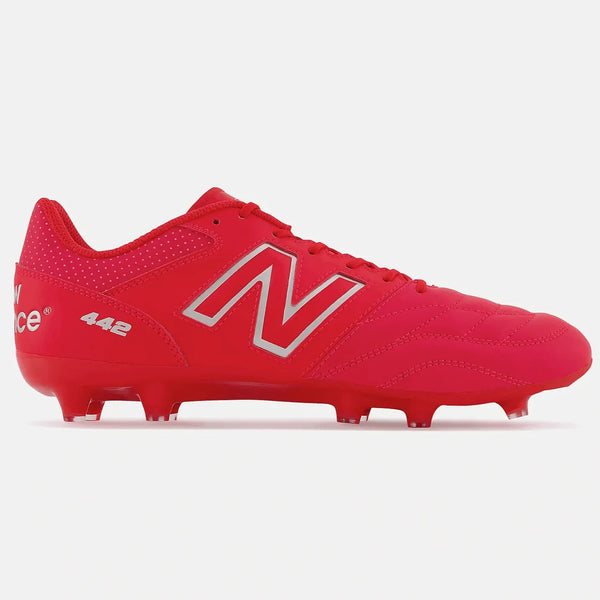 New Balance 442 V2 Team FG 2E Wide - Red-White Soccer Cleats