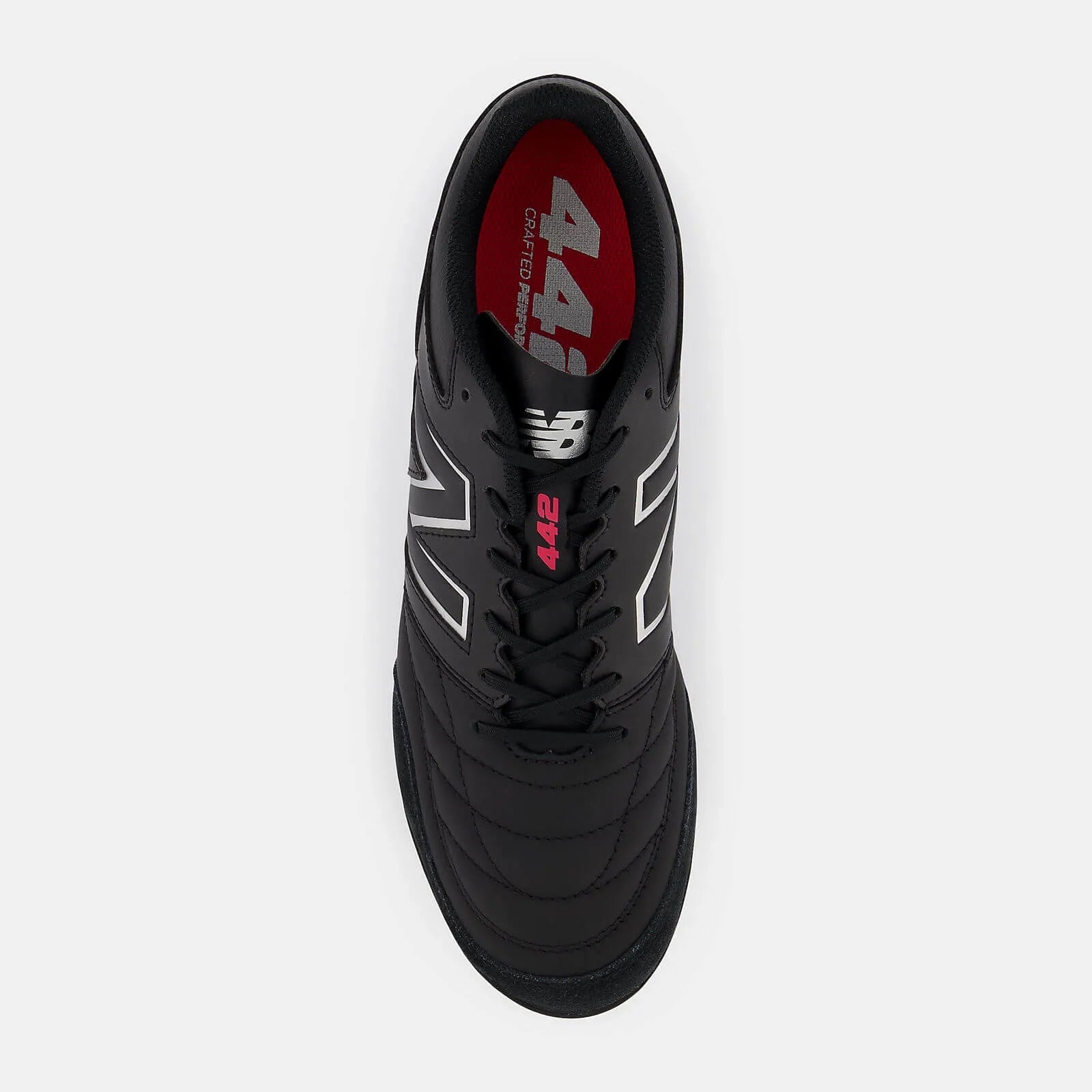 New Balance 442 v2 Team Turf Soccer Shoes TF 2E Wide - Black-White New Balance 442 v2 Team Turf Soccer Shoes TF 2E Wide - Black-White