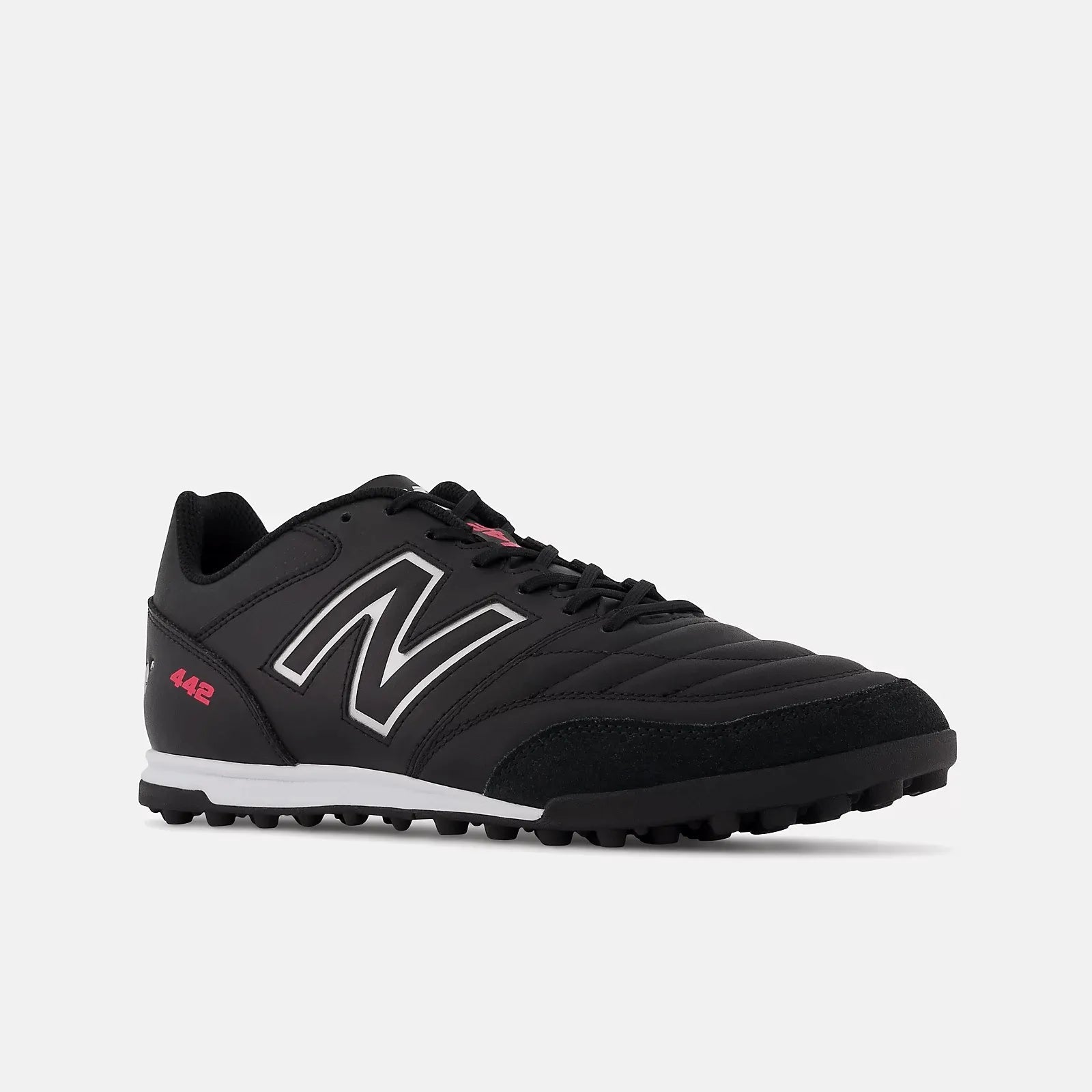New Balance 442 v2 Team Turf Soccer Shoes TF 2E Wide - Black-White New Balance 442 v2 Team Turf Soccer Shoes TF 2E Wide - Black-White
