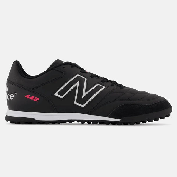 New Balance 442 v2 Team Turf Soccer Shoes TF 2E Wide - Black-White New Balance 442 v2 Team Turf Soccer Shoes TF 2E Wide - Black-White