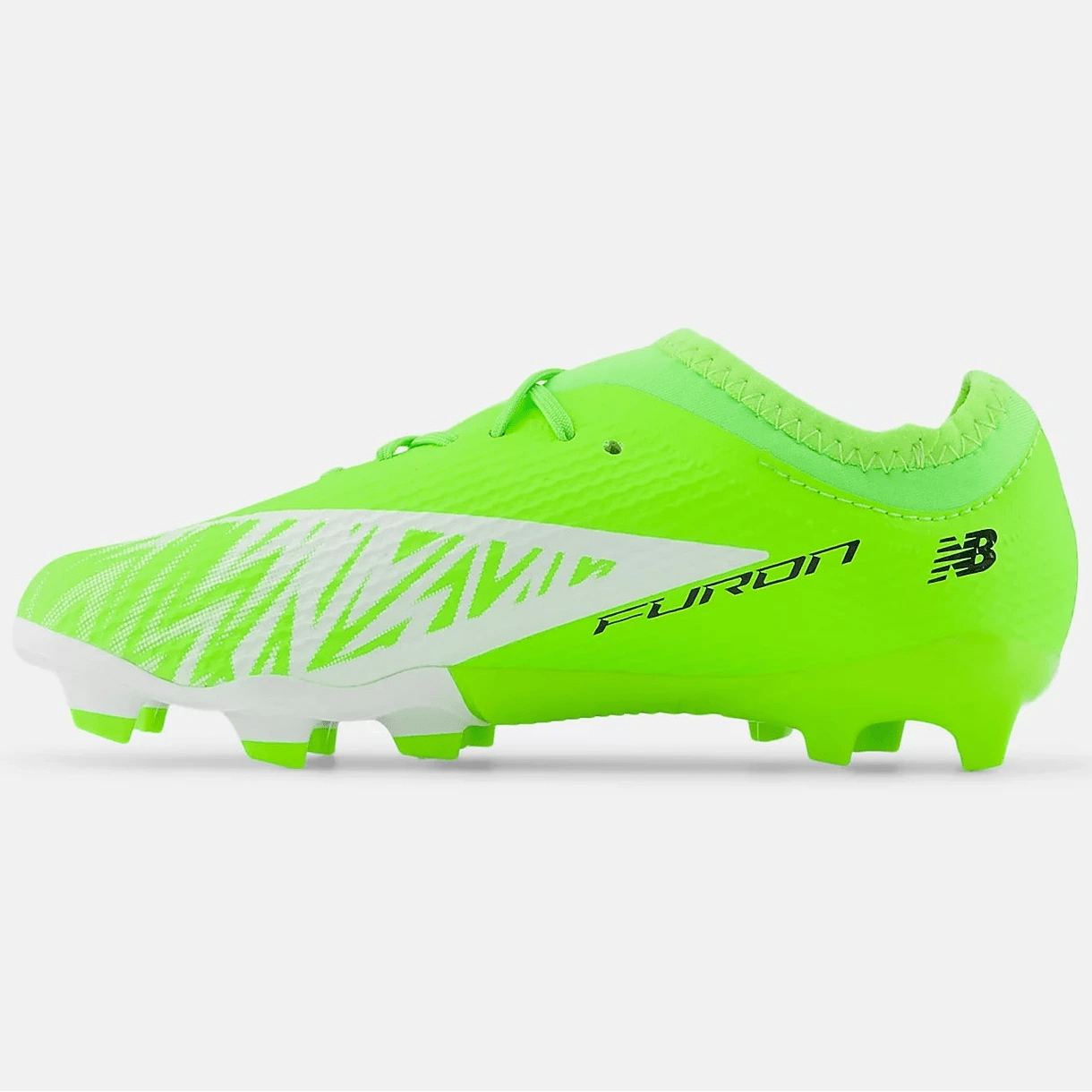 New Balance JR Furon Team V8 Wide Firm Ground Soccer Cleats - Lime Light Pack (FA25) (Side 2)