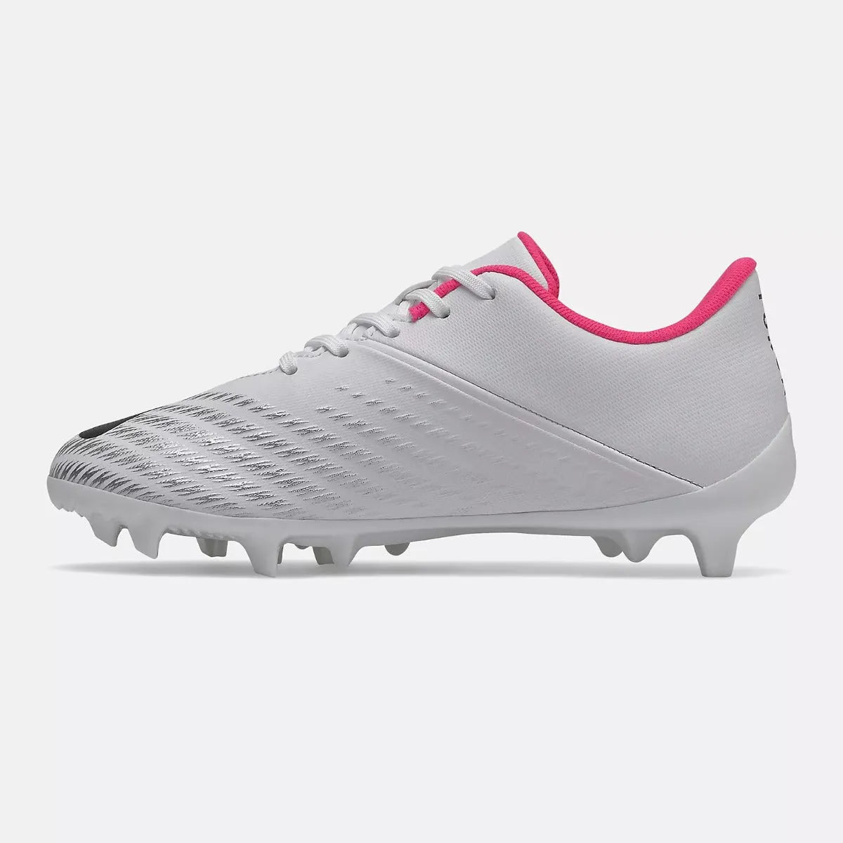 New Balance JR Furon V6+ Dispatch. FG Wide -White-Black-Pink (Side 2)