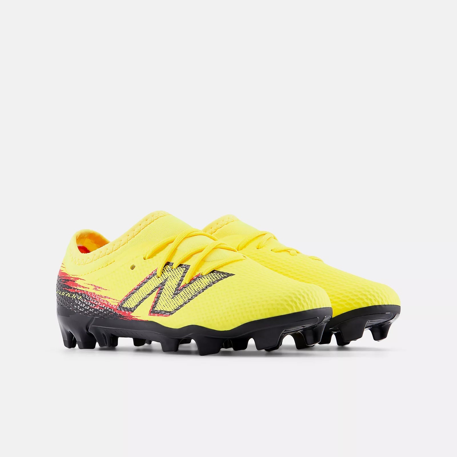 New Balance Junior Furon Team V8 Wide Firm Ground Soccer Cleats - Live Wire Pack (SP26)