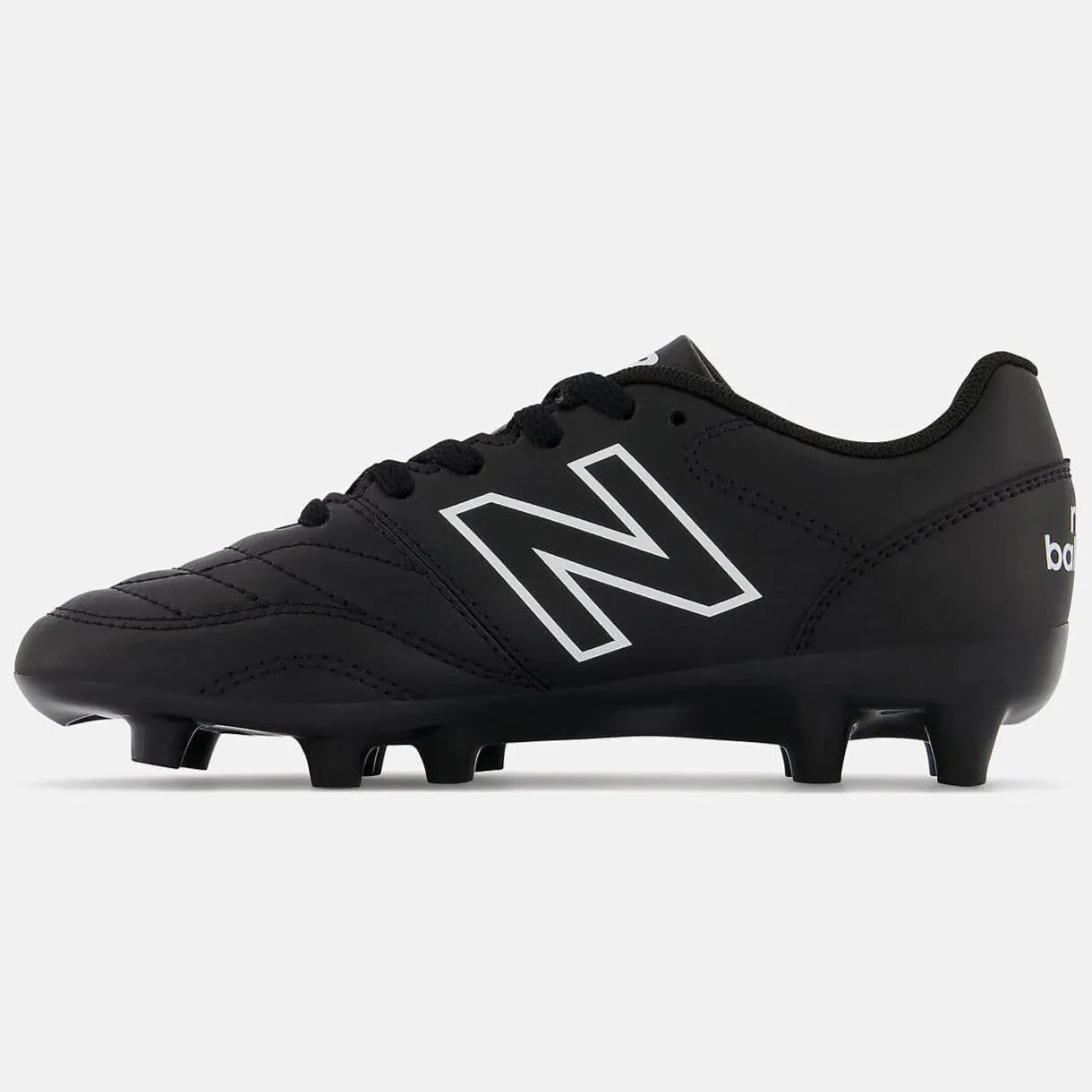 New Balance Kid's 442 V2 Academy FG  Black with White (Side 2)