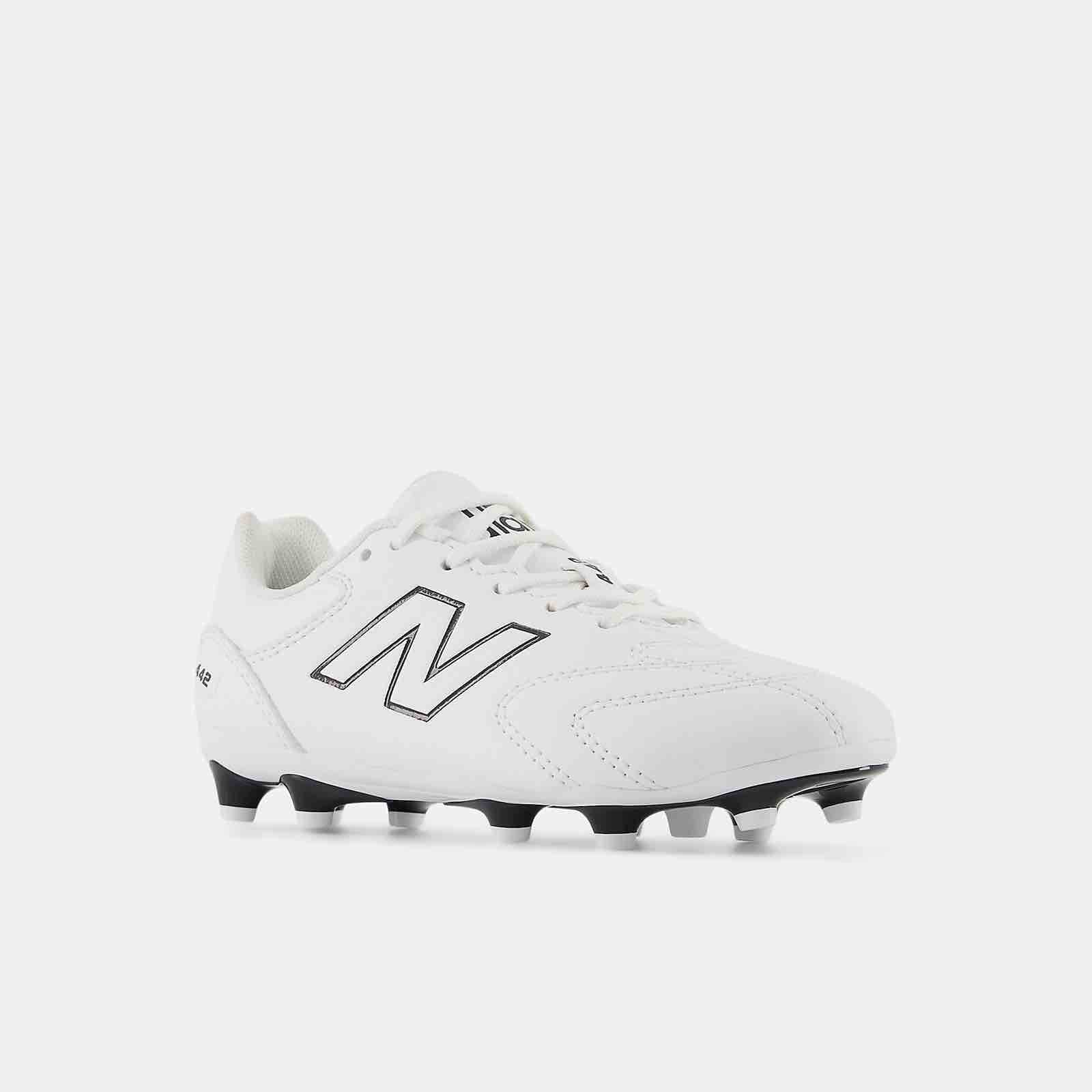 New Balance Kids 442 V3 Team Wide Firm Ground Soccer Cleats (Lateral - Front)