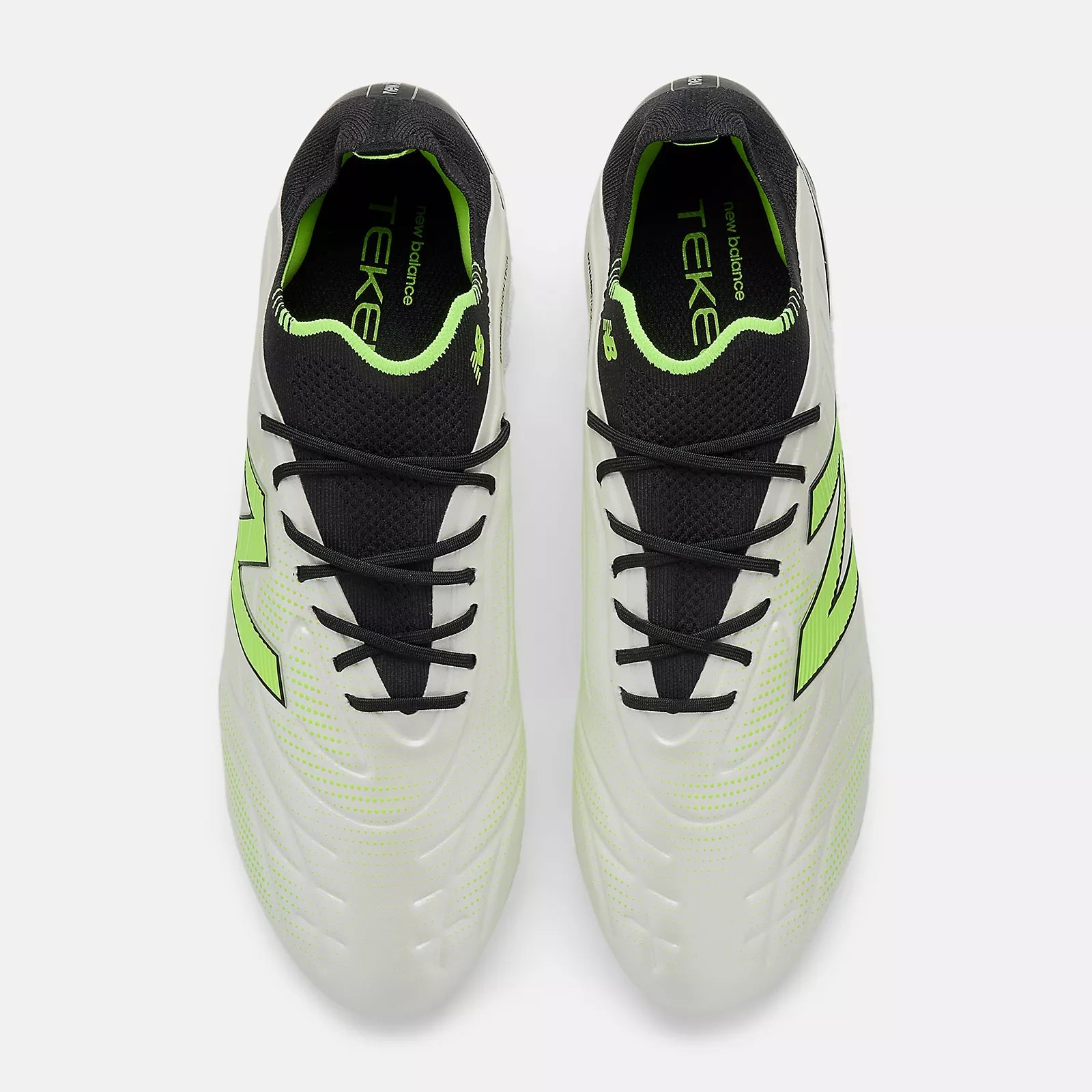 New Balance Tekela Elite Low Laced V5 2E Wide Firm Ground Soccer Cleats - Lime Light Pack (FA25) (Pair - Top)