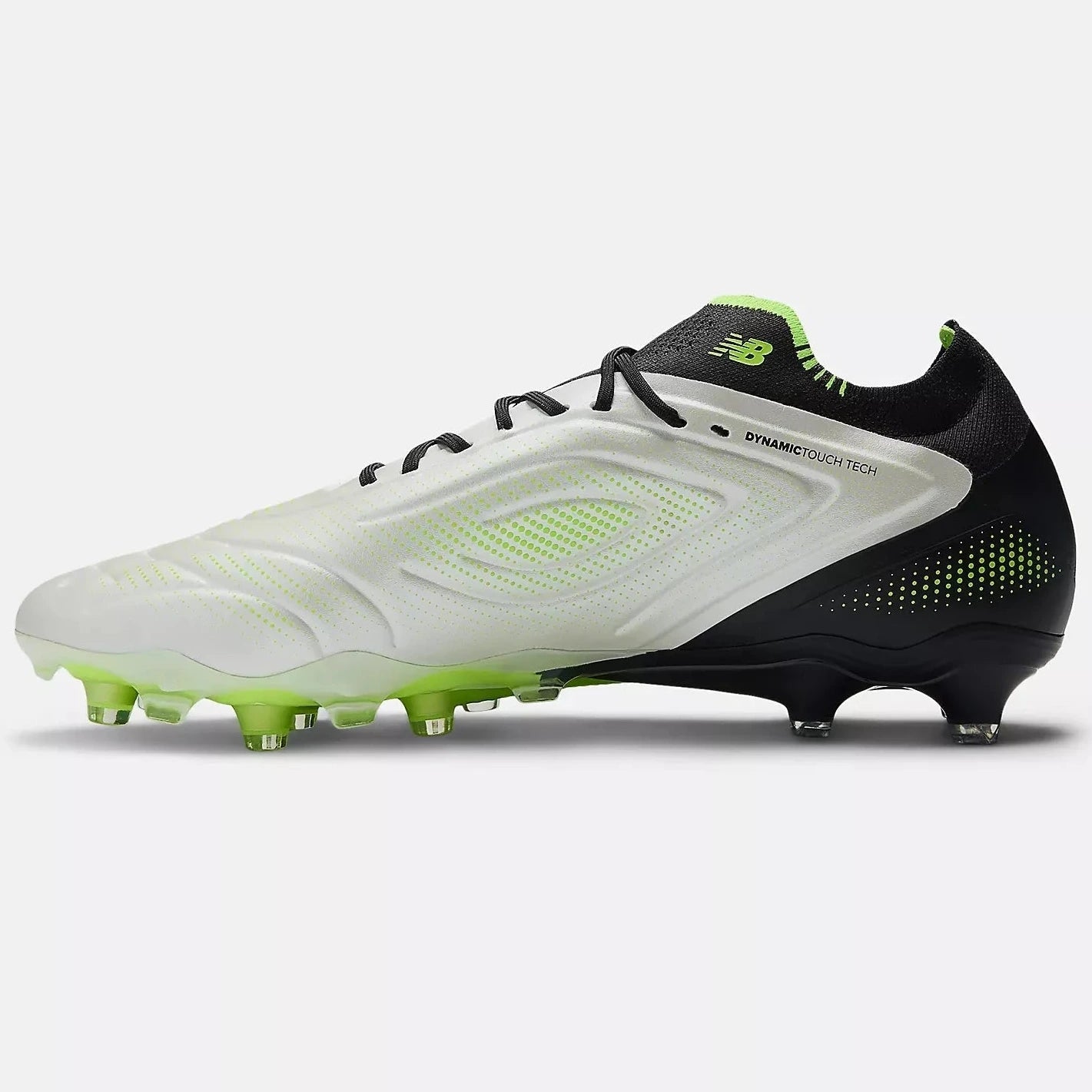 New Balance Tekela Elite Low Laced V5 2E Wide Firm Ground Soccer Cleats - Lime Light Pack (FA25) (Side 2)