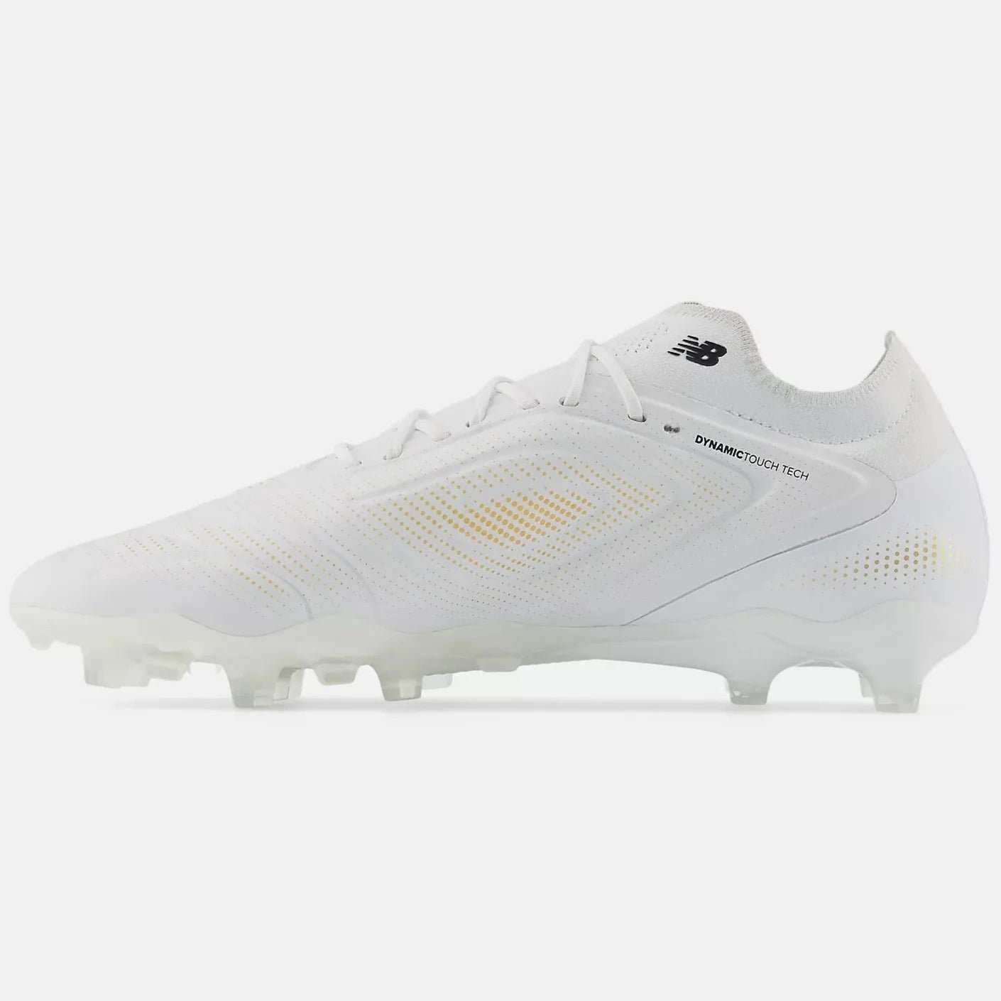 New Balance Tekela Elite Low Laced V5 2E Wide Firm Ground Soccer Cleats White (Side 2)