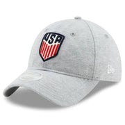 New Era USA Womens Sporty Shine Adjustable Hat - Grey (Diagonal 1)