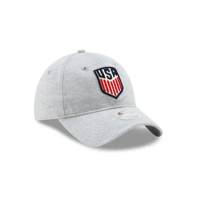 New Era USA Womens Sporty Shine Adjustable Hat - Grey (Diagonal 2)