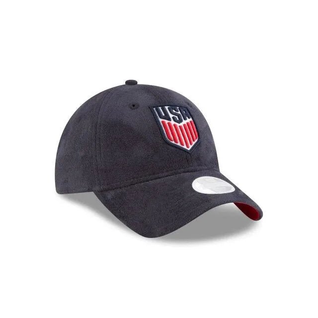 New Era Womens USA Suede Adjustable Hat - Navy (Diagonal 2)