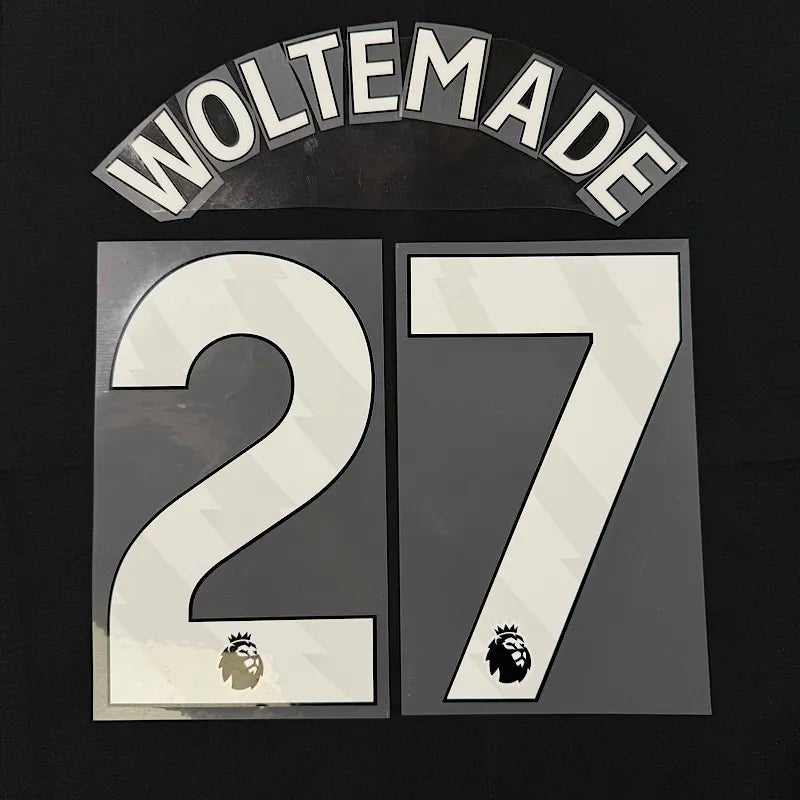 Newcastle 2025-Home WOLTEMADE #27 Official Name Set-White