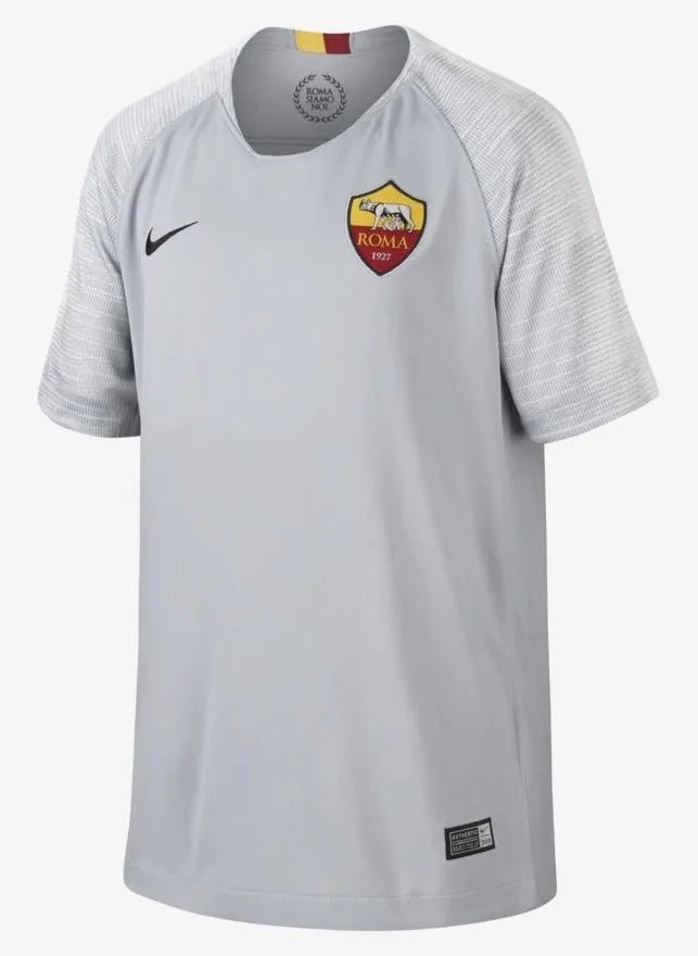 Nike 2018-19 Roma Youth Away Jersey-Grey