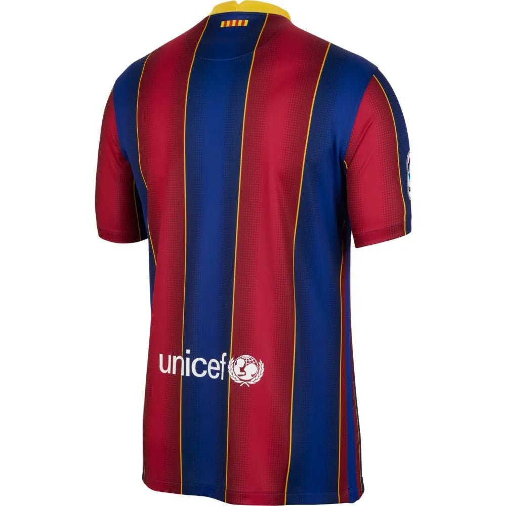 Nike 2020-21 Barcelona Home Jersey - Blue-Red (Back)