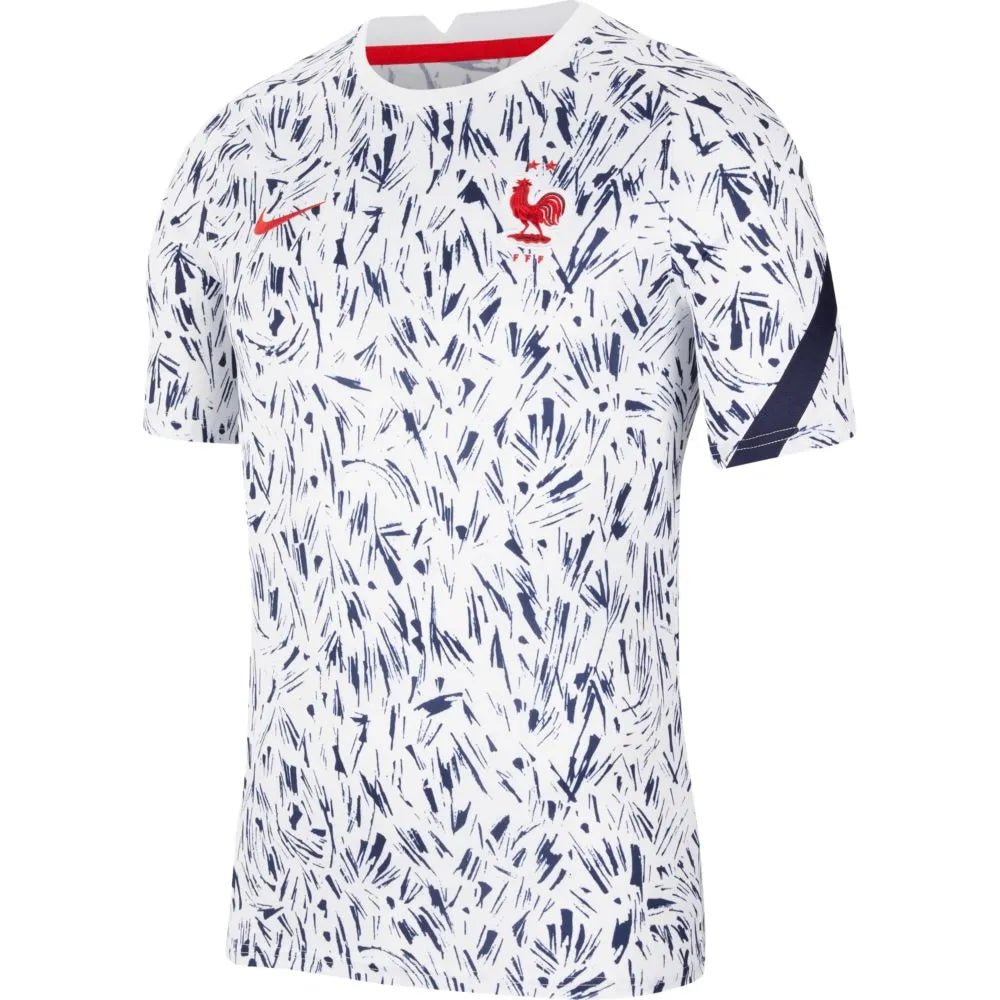 Nike 2020-21 France Dri-Fit Training Top - White-Blue