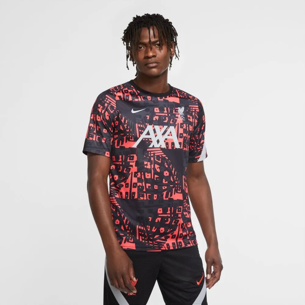 Nike 2020-21 Liverpool Dry-Fit Training Top - Black-Crimson
