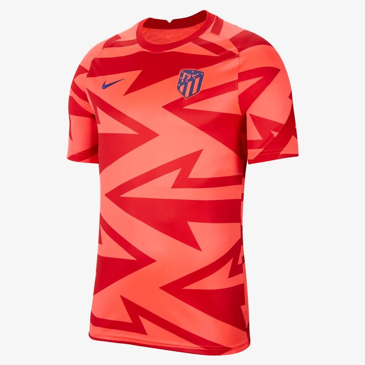 Nike 2021-22 Atletico Madrid Dry-Fit Pre-Match SS Jersey - Crimson (Front)