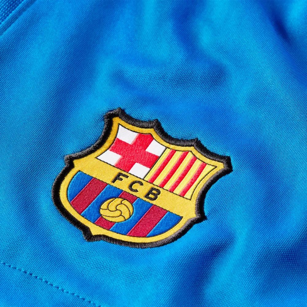 Nike 2021-22 Barcelona Dry-Fit Stadium Shorts - Soar-Noble Red (Detail 1)