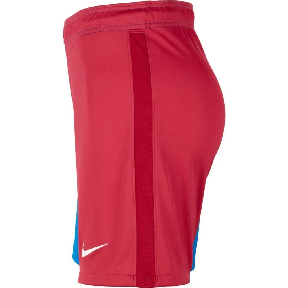 Nike 2021-22 Barcelona Dry-Fit Stadium Shorts - Soar-Noble Red (Side)