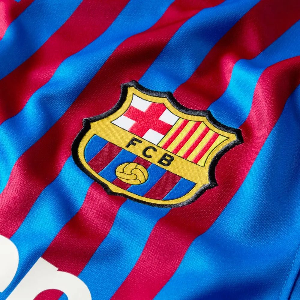 Nike 2021-22 Barcelona Home Jersey - Soar-Pale Ivory (Detail 1)