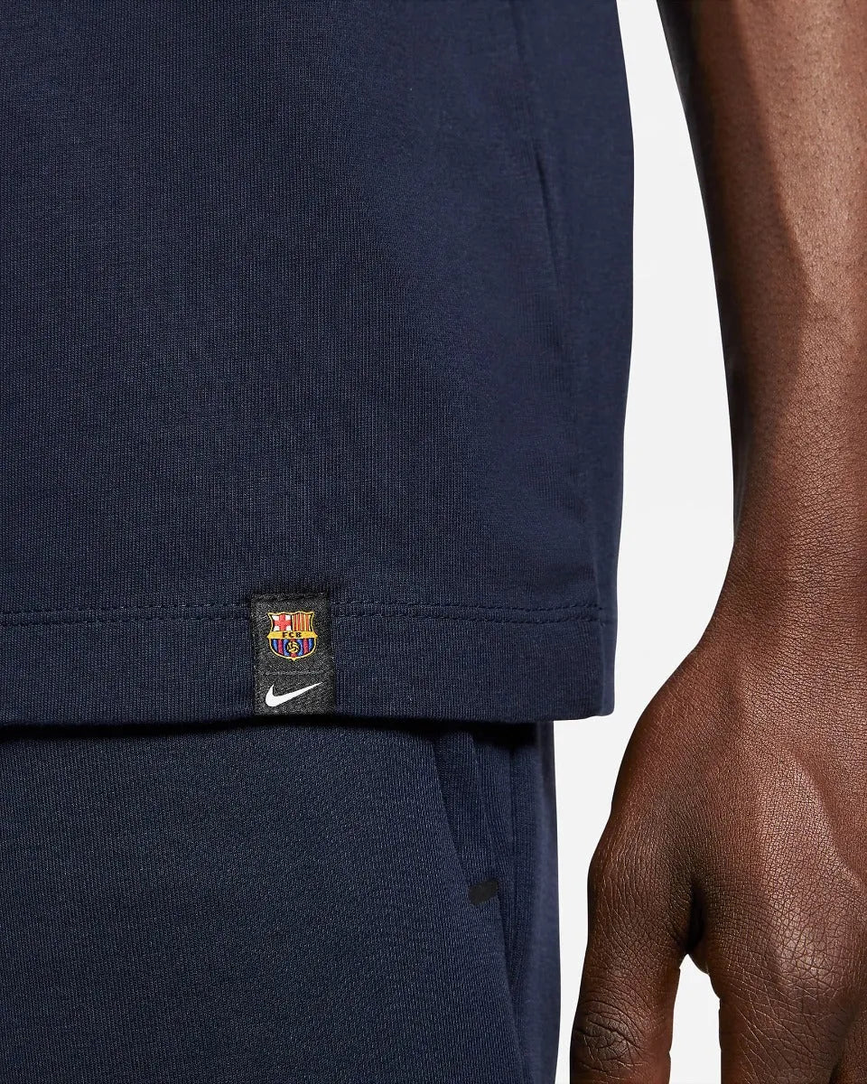 Nike 2021-22 Barcelona Ignite Tee - Navy (Detail 2)