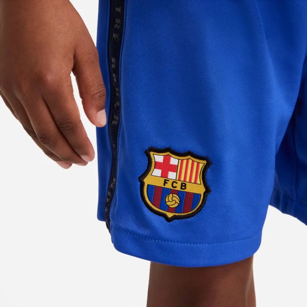 Nike 2021-22 Barcelona Little Kids Third Kit - Hyper Royal-Varsity Maize (Detail 4)