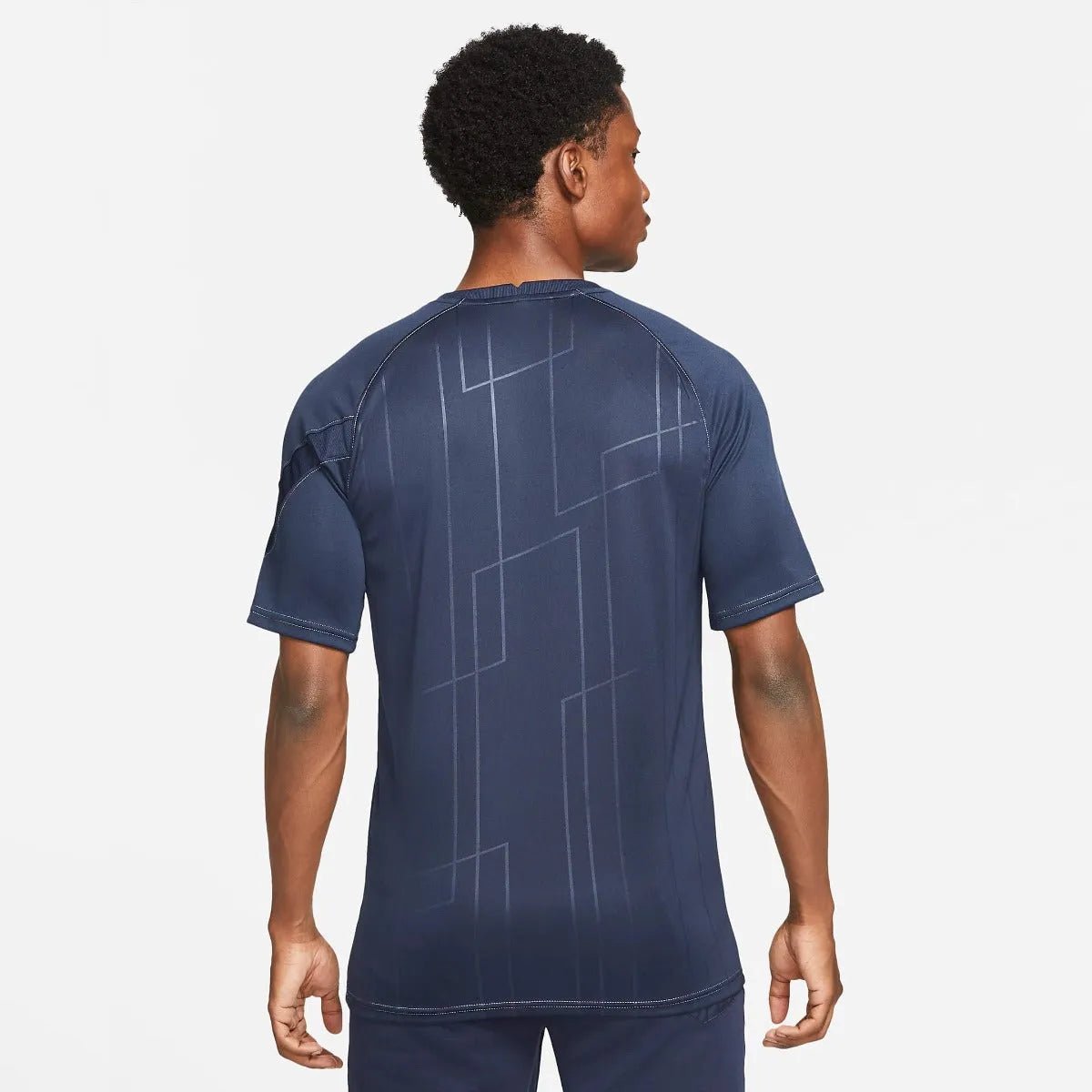 Nike 2021-22 Barcelona Pre-Match Jersey - Obsidian (Model - Back)