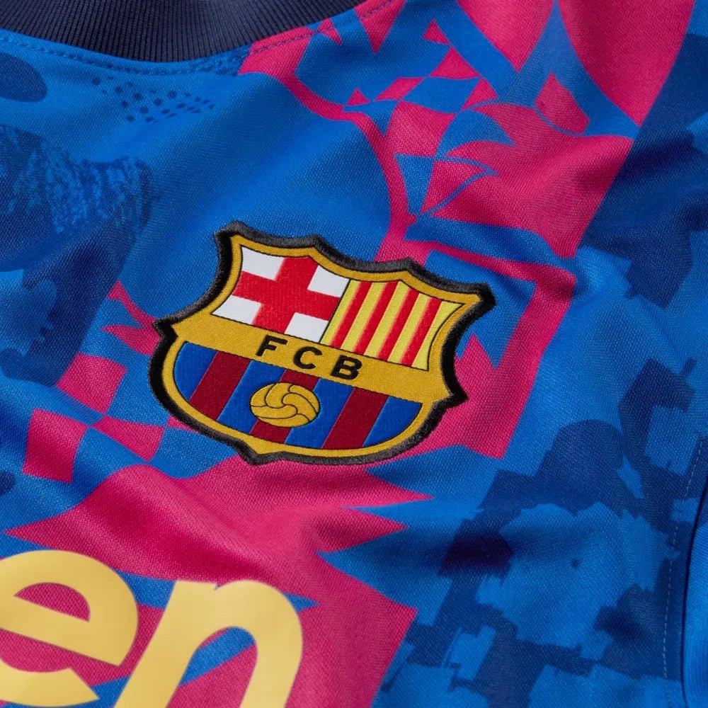 Nike 2021-22 Barcelona Third Jersey - Hyper Royal-Varsity Maize