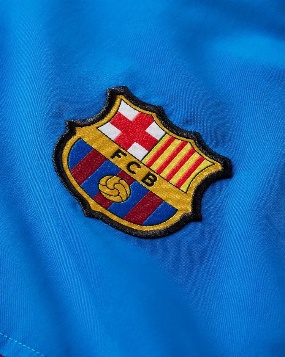 Nike 2021-22 Barcelona Track Top - Blue-Noble Red