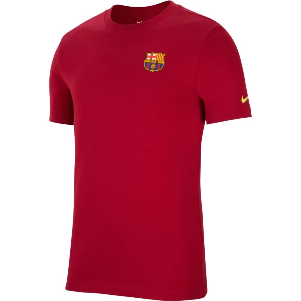 Nike 2021-22 Barcelona Travel Tee - Noble Red (Front)