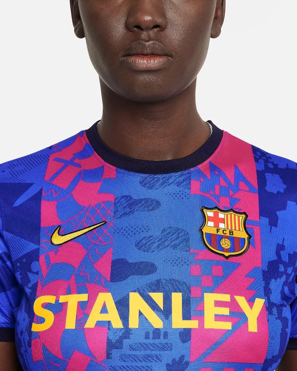 Nike 2021-22 Barcelona Women Third Jersey - Hyper Royal-Varsity Maize (Detail 1)
