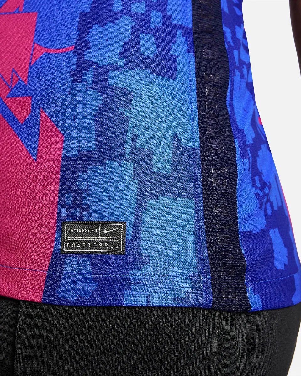Nike 2021-22 Barcelona Women Third Jersey - Hyper Royal-Varsity Maize (Detail 4)