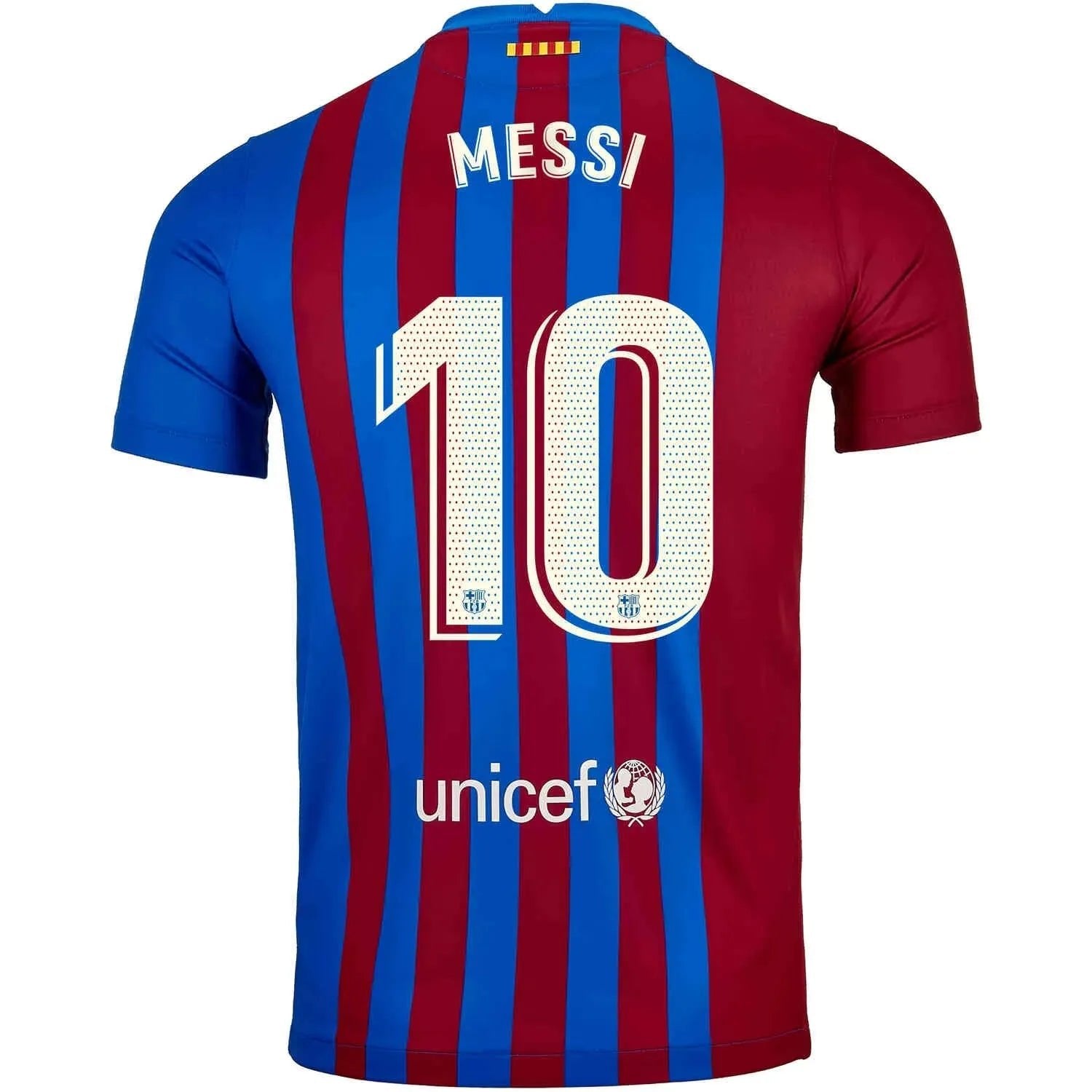 Nike 2021-22 Barcelona Youth Home Soccer Jersey - Soar-Pale Ivory