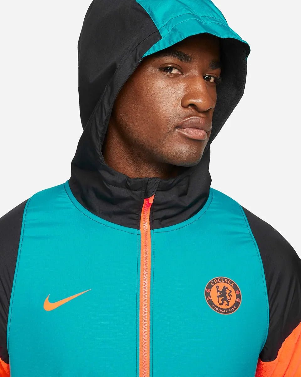 Nike 2021-22 Chelsea AWF Woven Jacket - Blustery-Black (Detail 1)