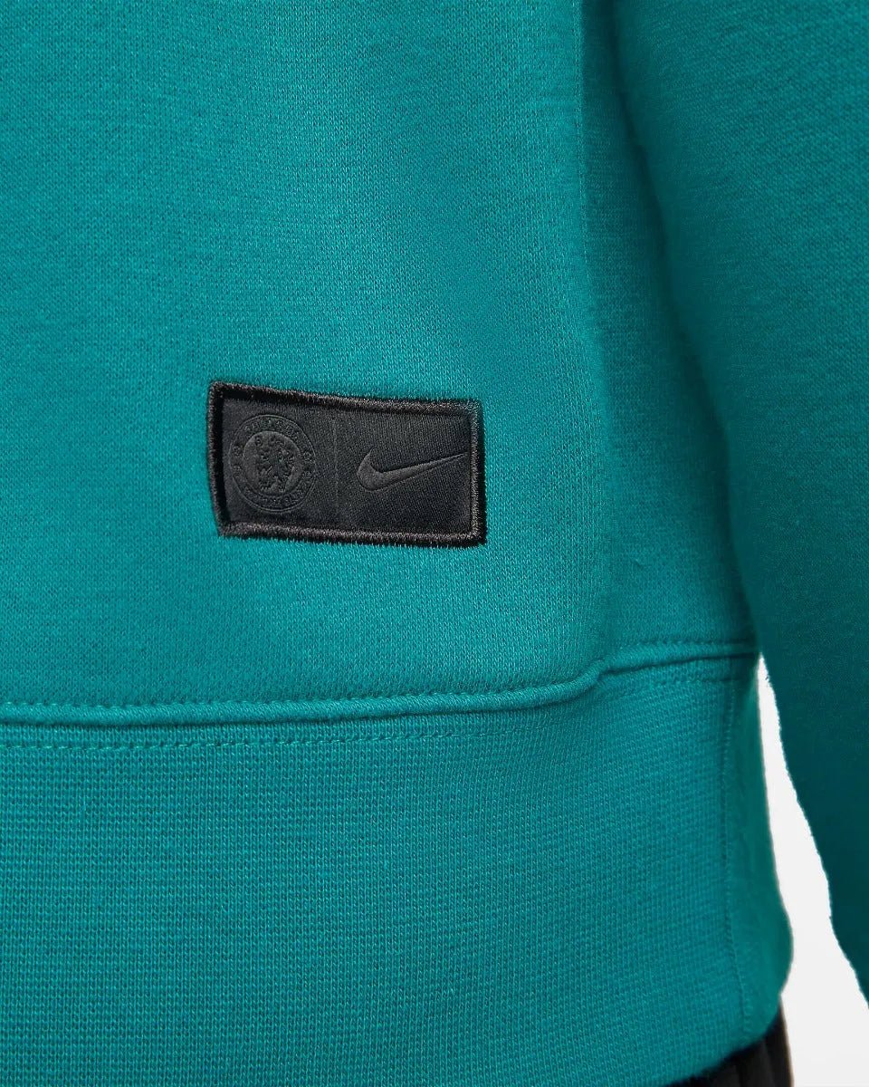 Nike 2021-22 Chelsea Club Pullover Hoodie - Blustery-Hyper Crimson