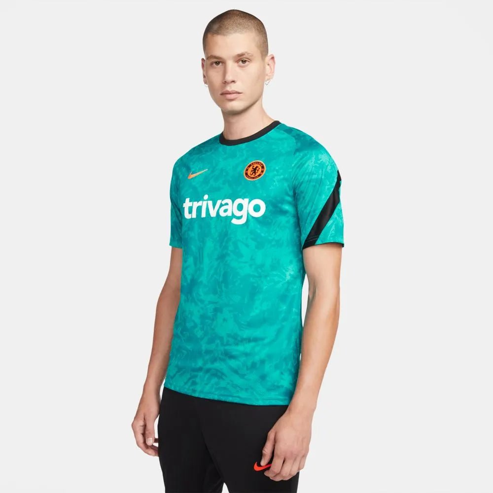 Nike 2021-22 Chelsea DF Pre-Match Jersey - Aquamarine (Model - Front)