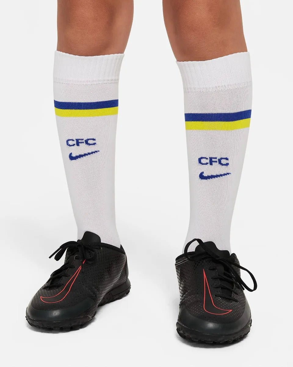 Nike 2021-22 Chelsea Little Kids Home Kit - Blue-Yellow (Detail 7)