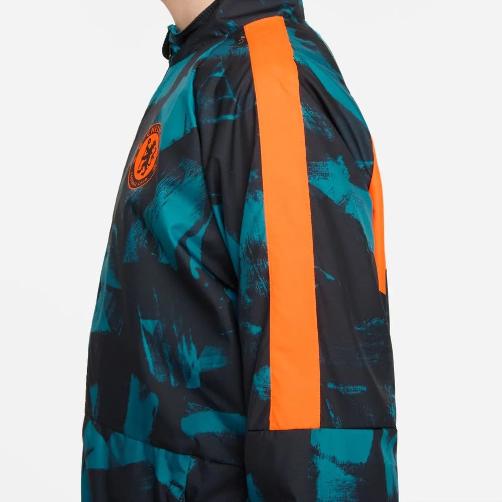 Nike 2021-22 Chelsea Youth Dry Repellent AWF Jacket - Blustery-Black (Detail 2)