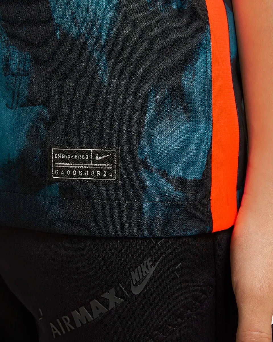 Nike 2021-22 Chelsea Youth Third jersey - Black-Teal-Orange